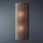 Halo Modern Smoke Crystal Wall Sconce 21"H - Cyran Lamps