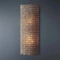 Halo Modern Smoke Crystal Wall Sconce 21"H - Cyran Lamps