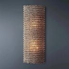 Halo Modern Smoke Crystal Wall Sconce 21"H - Cyran Lamps
