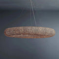 Halo Modern Smoke Round Chandelier D59" - Cyran Lamps