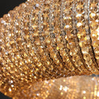 Halo Modern Somke Crystal Wall Sconce 36"H - Cyran Lamps