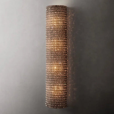 Halo Modern Somke Crystal Wall Sconce 36"H - Cyran Lamps