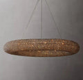 Halo Modern Somke Round Chandelier 72" - Cyran Lamps