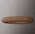 Halo Modern Somke Round Chandelier 72" - Cyran Lamps