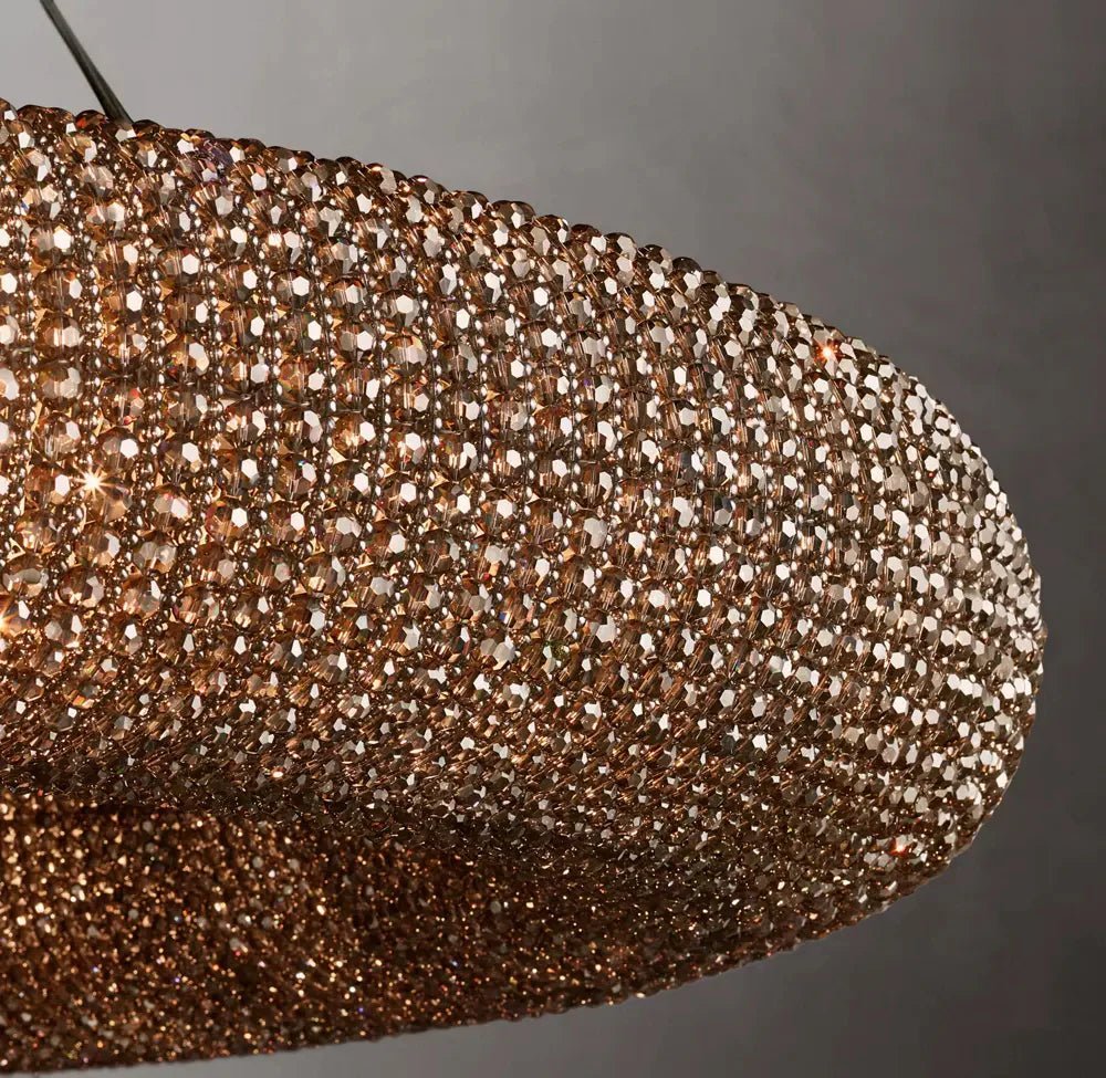 Halo Modern Somke Round Chandelier 72" - Cyran Lamps