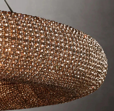 Halo Modern Somke Round Chandelier 72" - Cyran Lamps