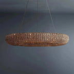 Halo Modern Somke Round Chandelier D41" - Cyran Lamps