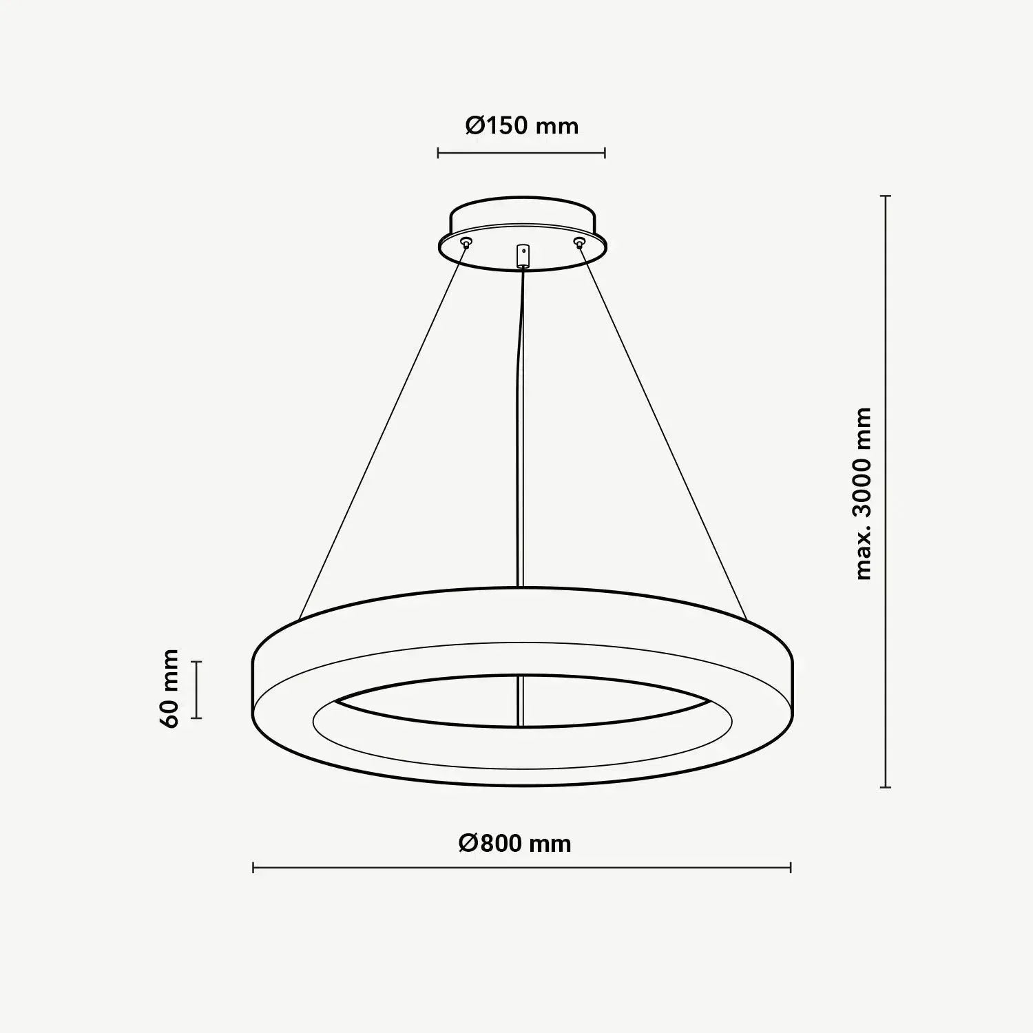 Halo Ring Alabaster Natural Stone Chandelier - 23.6 x 2.4 x 2.4 inchesCyranlamps