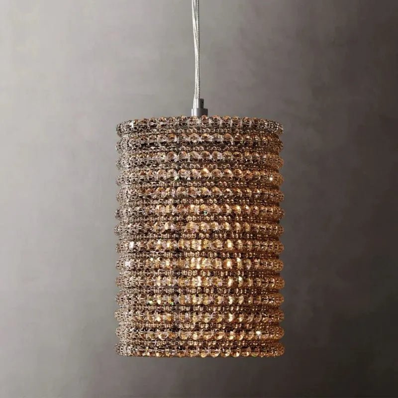 Halo Somke Crystal Pendant 12"H - Cyran Lamps