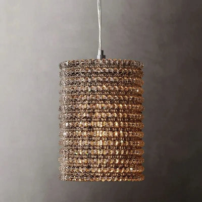 Halo Somke Crystal Pendant 12"H - Cyran Lamps