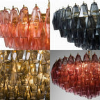 Hand Blown Tier Glass Large Murano Chandelier 24"31"40" - Cyran Lamps