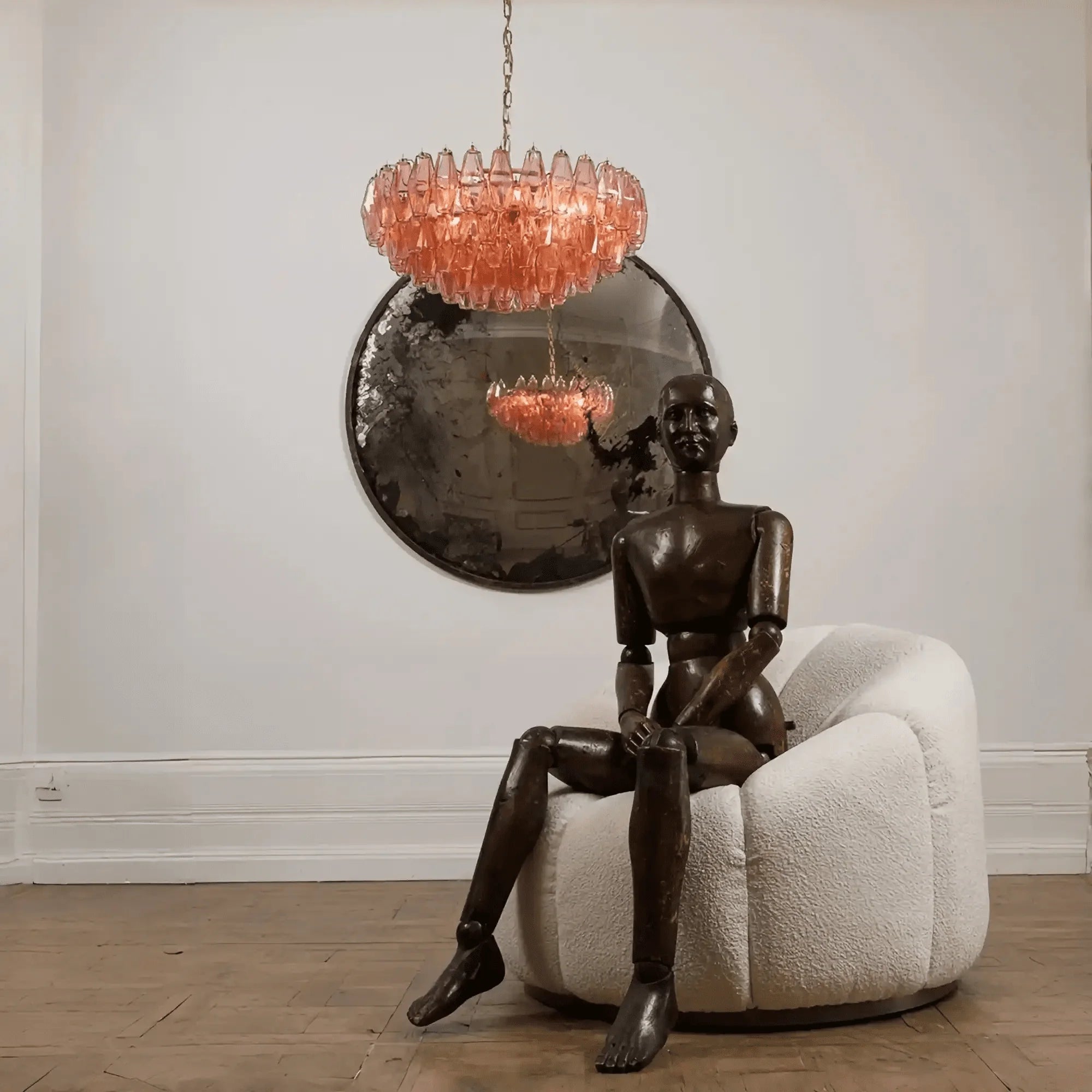 Hand Blown Tier Glass Large Murano Chandelier 24"31"40" - Cyran Lamps