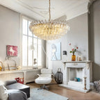Hand Blown Tier Glass Large Murano Chandelier 24"31"40" - Cyran Lamps