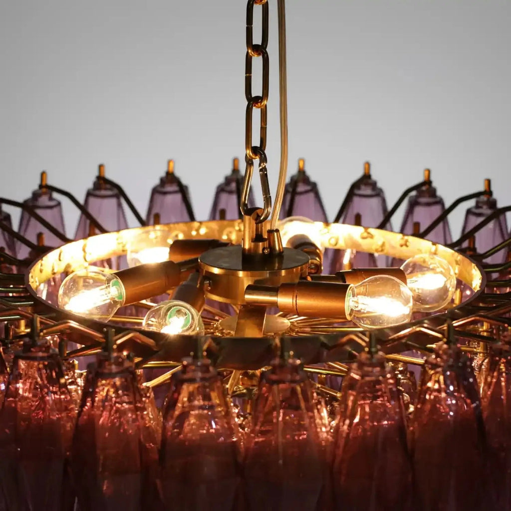 Hand Blown Tier Glass Large Murano Chandelier 24"31"40" - Cyran Lamps