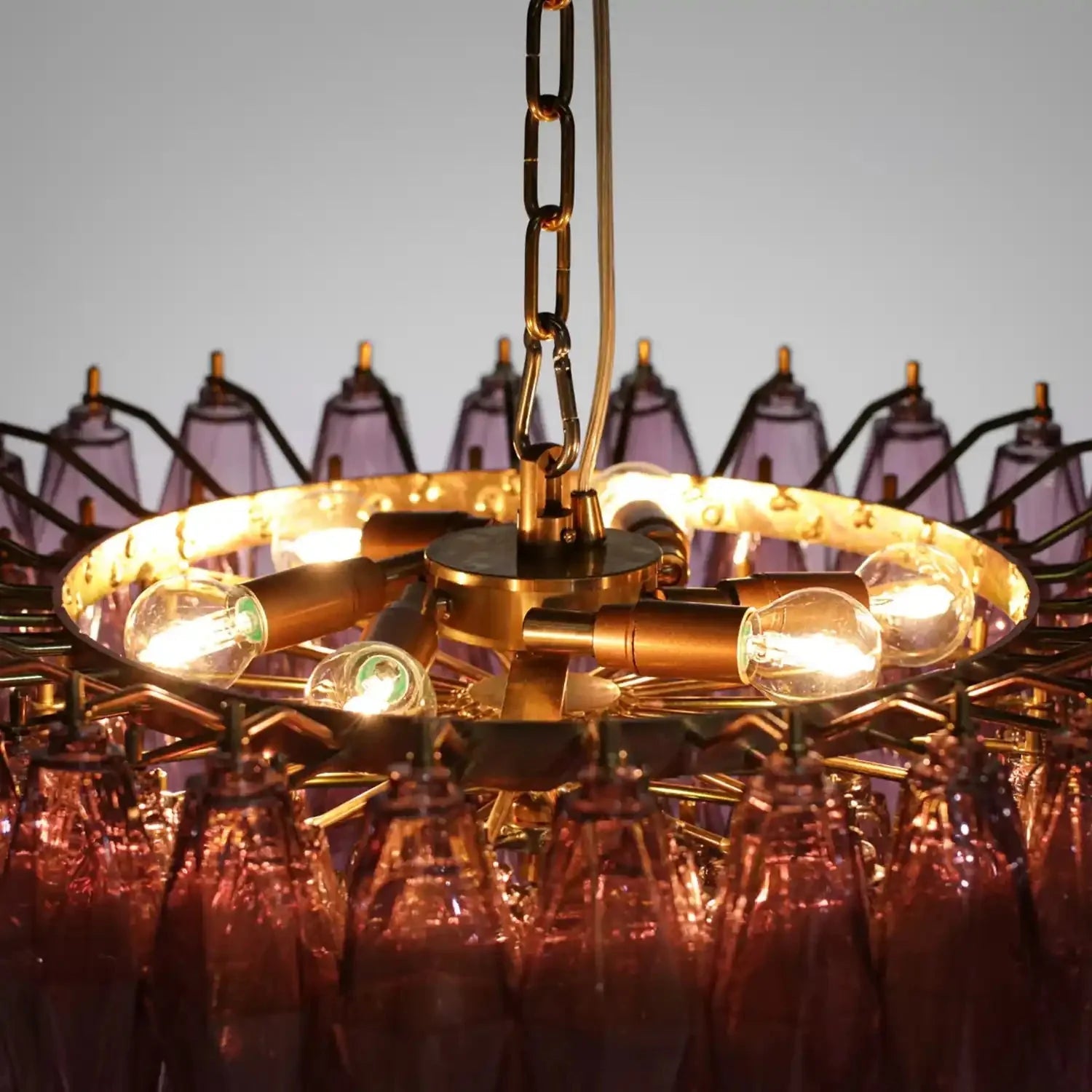 Hand Blown Tier Glass Large Murano Chandelier 24"31"40" - Cyran Lamps