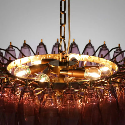 Hand Blown Tier Glass Large Murano Chandelier 24"31"40" - Cyran Lamps