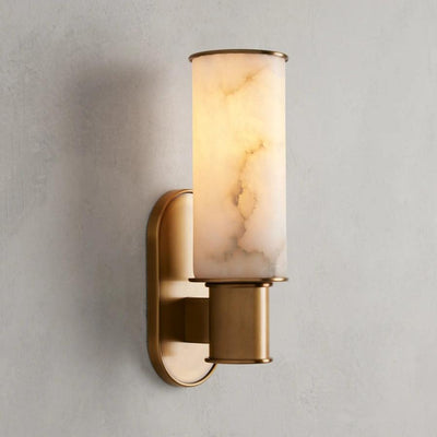 Harlin Wall Sconce in Alabaster - Cyran Lamps