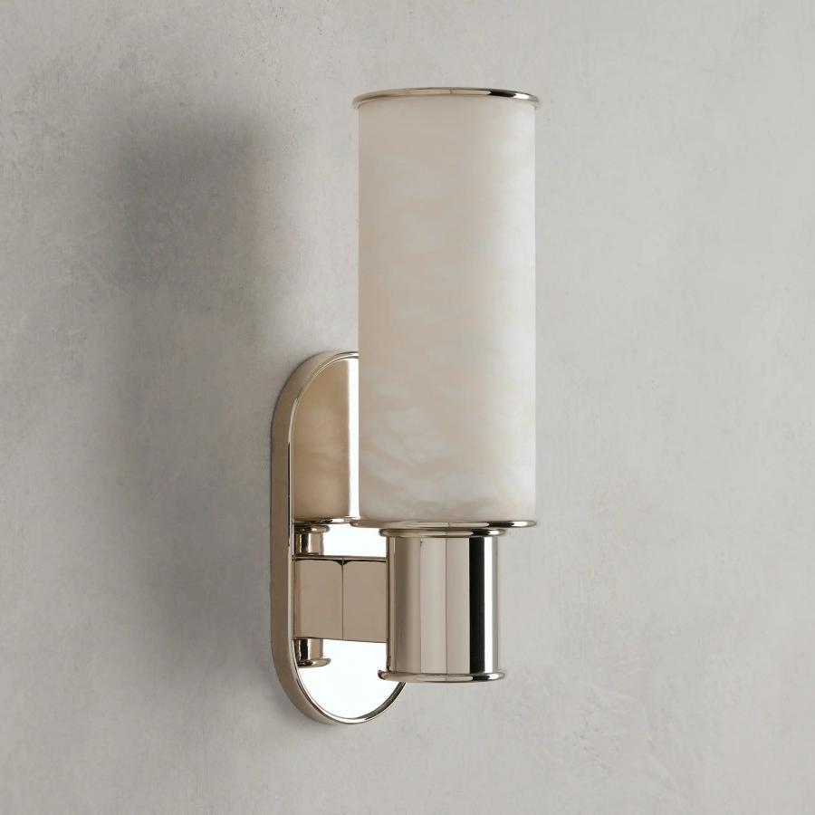 Harlin Wall Sconce in Alabaster - Cyran Lamps