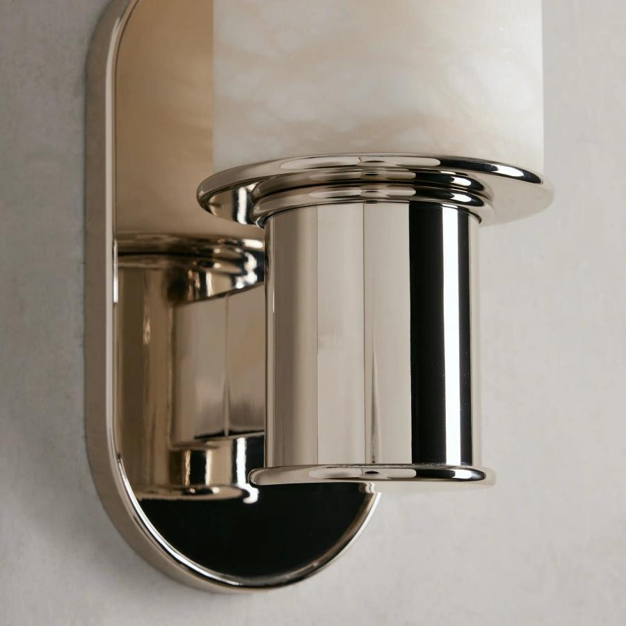Harlin Wall Sconce in Alabaster - Cyran Lamps