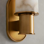 Harlin Wall Sconce in Alabaster - Cyran Lamps