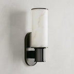 Harlin Wall Sconce in Alabaster - Cyran Lamps