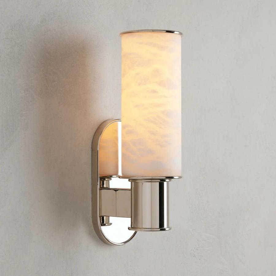 Harlin Wall Sconce in Alabaster - Cyran Lamps