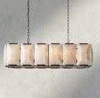 Hartley Calcite Rectangular Chandelier 42", 54", 62", 74" - Cyran Lamps