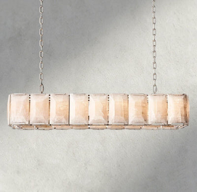 Hartley Calcite Rectangular Chandelier 42", 54", 62", 74" - Cyran Lamps
