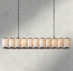 Hartley Calcite Rectangular Chandelier 42", 54", 62", 74" - Cyran Lamps