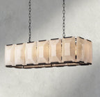 Hartley Calcite Rectangular Chandelier 42", 54", 62", 74" - Cyran Lamps