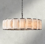 Hartley Calcite Round Chandelier 19", 31", 43", 60" - Cyran Lamps