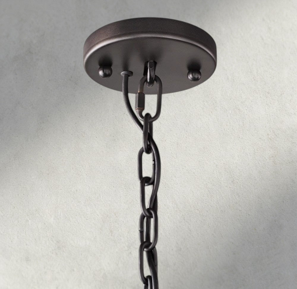 Hartley Calcite Round Chandelier 19", 31", 43", 60" - Cyran Lamps