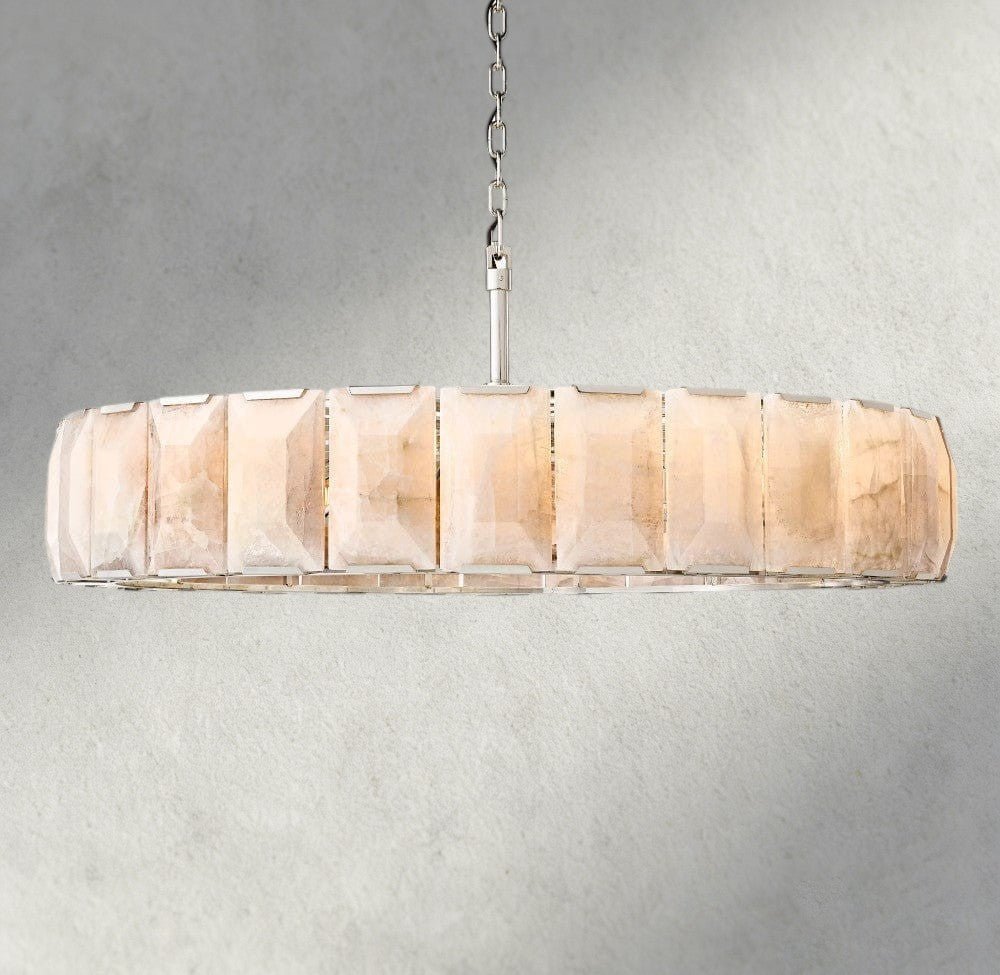 Hartley Calcite Round Chandelier 19", 31", 43", 60" - Cyran Lamps