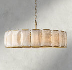 Hartley Calcite Round Chandelier 19", 31", 43", 60" - Cyran Lamps