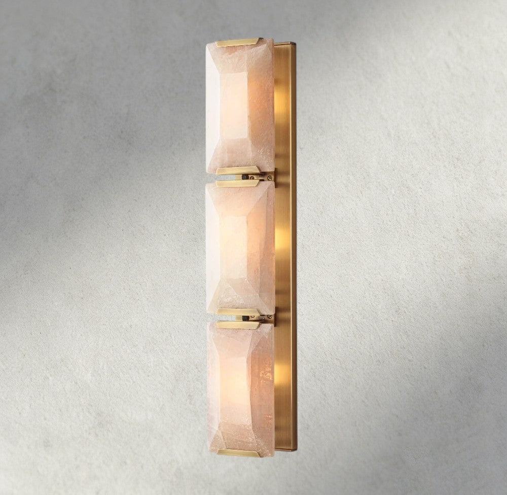 Hartley Calcite Triple Sconce - Cyran Lamps