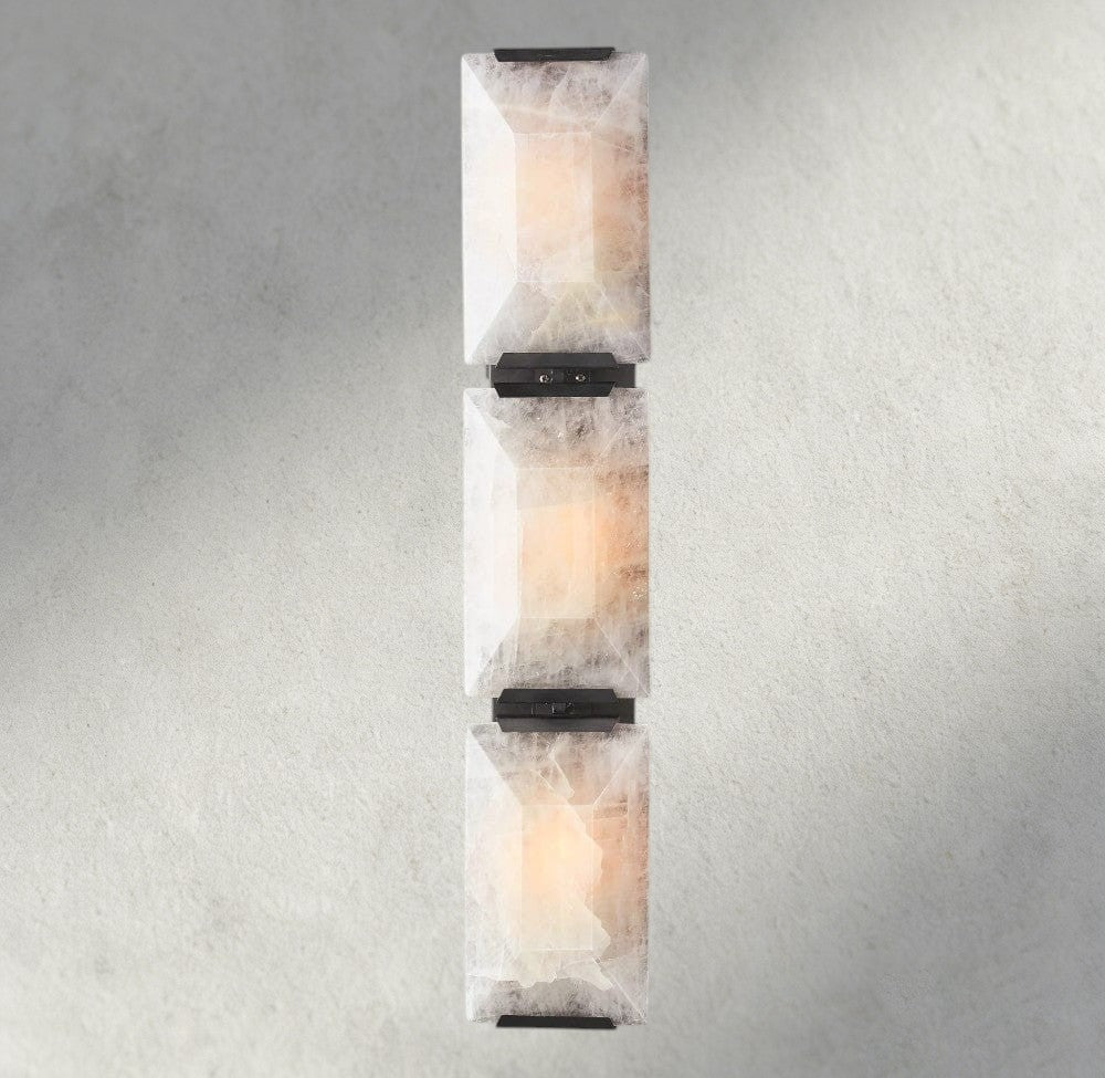 Hartley Calcite Triple Sconce - Cyran Lamps