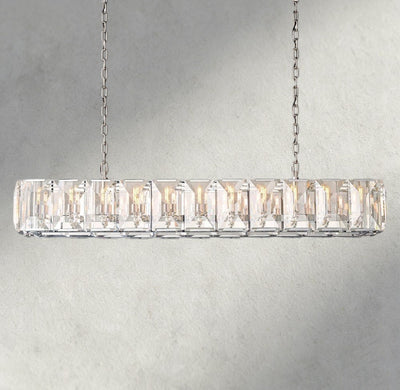 Hartley Crystal Rectangular Chandelier 42", 54", 62", 74" - Cyran Lamps