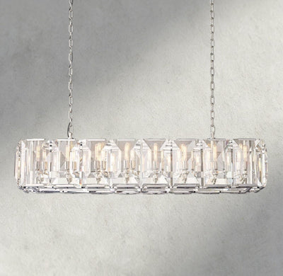 Hartley Crystal Rectangular Chandelier 42", 54", 62", 74" - Cyran Lamps