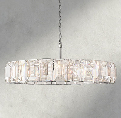 Hartley Crystal Round Chandelier 19", 31", 43", 60" - Cyran Lamps