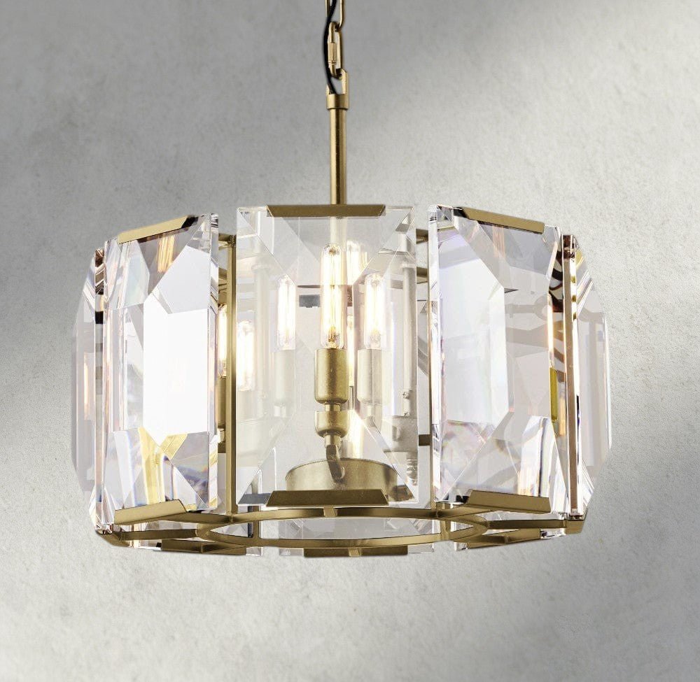 Hartley Crystal Round Chandelier 19", 31", 43", 60" - Cyran Lamps
