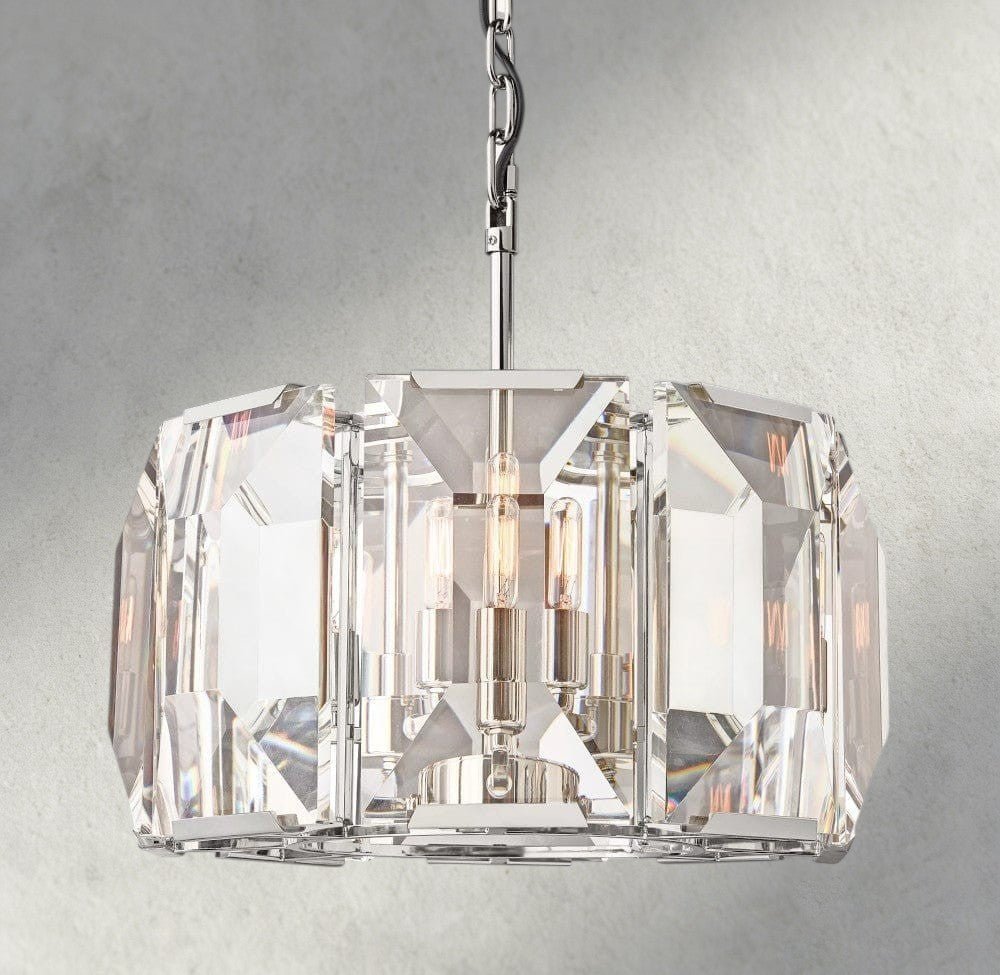 Hartley Crystal Round Chandelier 19", 31", 43", 60" - Cyran Lamps