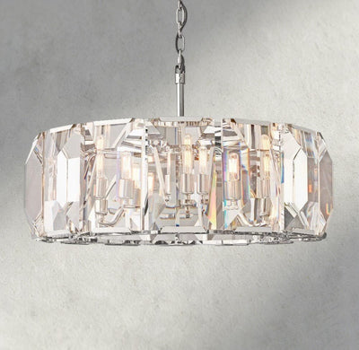 Hartley Crystal Round Chandelier 19", 31", 43", 60" - Cyran Lamps