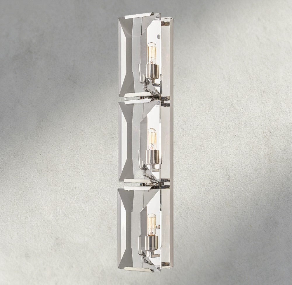 Hartley Crystal Triple Sconce - Cyran Lamps