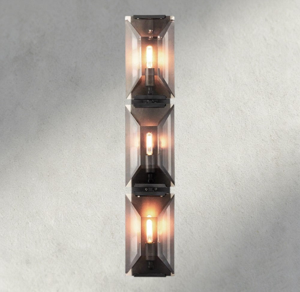 Hartley Crystal Triple Sconce - Cyran Lamps