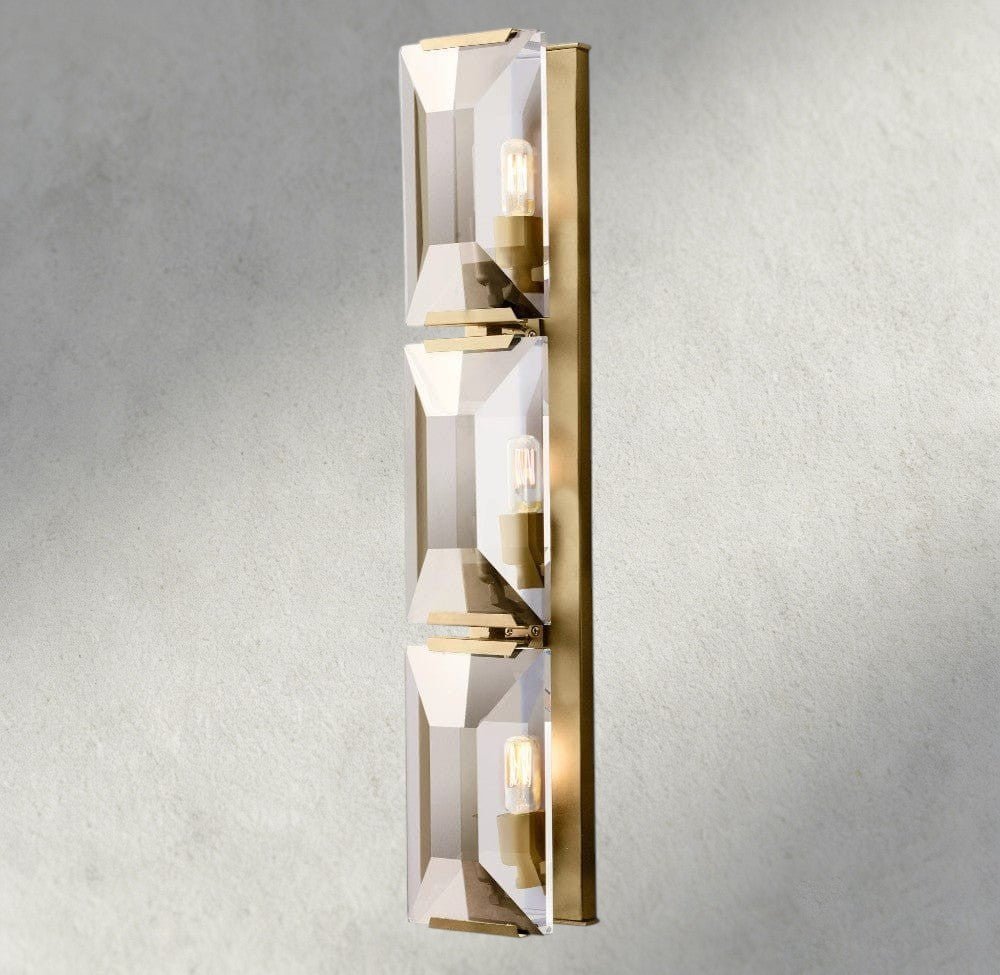 Hartley Crystal Triple Sconce - Cyran Lamps