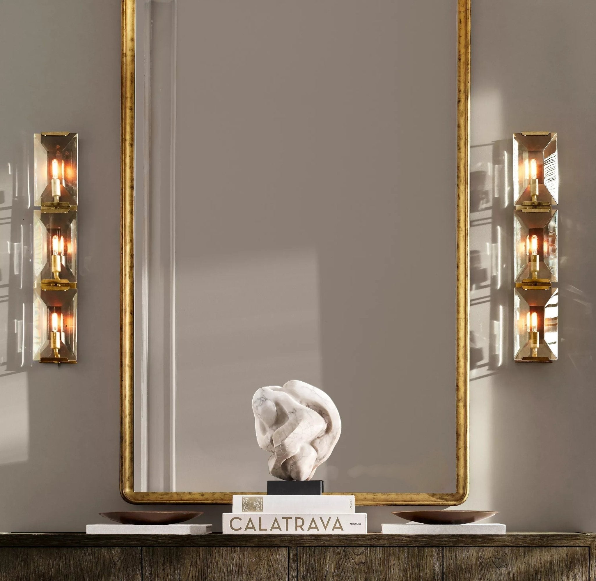 Hartley Crystal Triple Sconce - Cyran Lamps