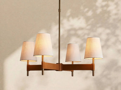 Hastings 4 - Light Cross Chandelier - Cyran Lamps