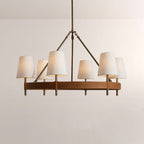 Haven Round Brass Chandelier - Cyran Lamps