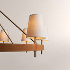 Haven Round Brass Chandelier - Cyran Lamps