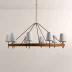 Haven Round Brass Chandelier - Cyran Lamps